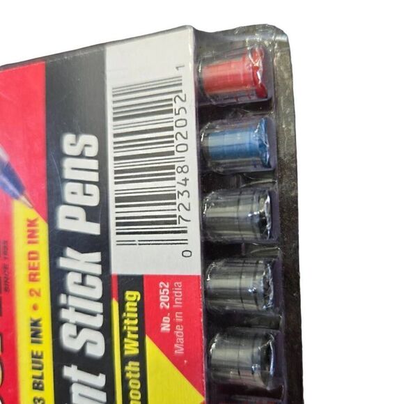 Roseart Vintage Pens10 Ball Point Pens Black Blue Red - Picture 6 of 6